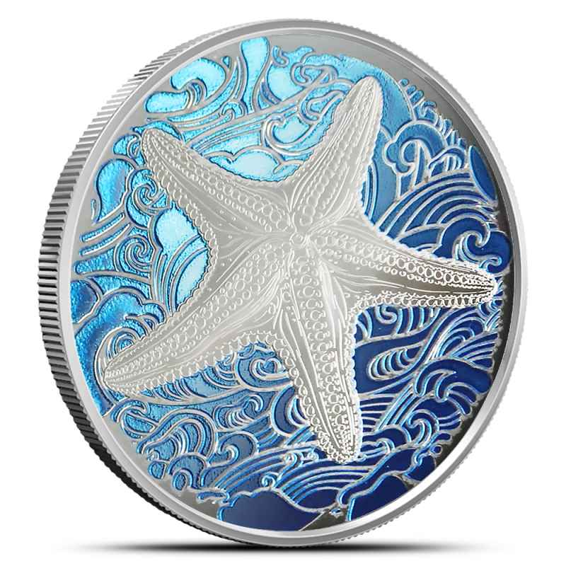 2026 1 oz Colorized Proof Pitcairn Islands Silver Ocean Wonders