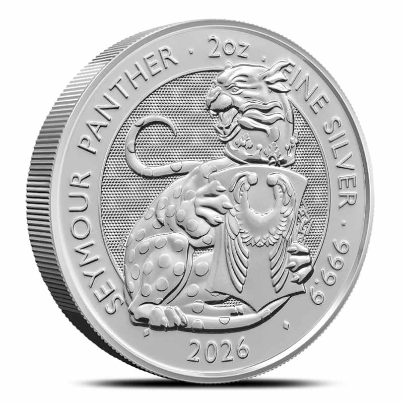 2026 2 oz British Silver Tudor Beasts Seymour Panther Tube (10