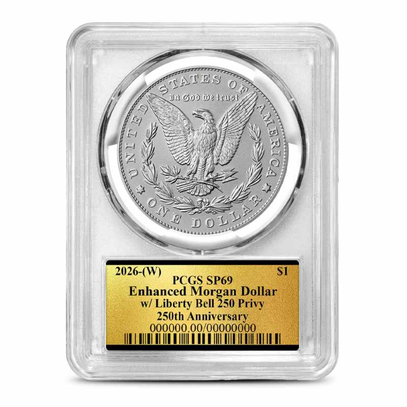 2026-W Burnished Morgan Silver Dollar Coin PCGS SP69 (Enhanced
