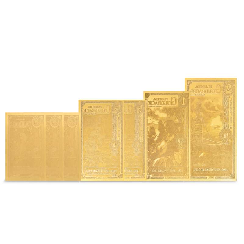 8 Piece Florida Goldback Gold Note Set (5 Goldback FV, New) l JM