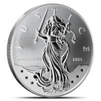 2025 1 oz Niue Silver Lady Justice Coin (BU)