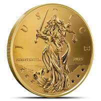 2025 1/10 oz Niue Gold Lady Justice Coin (BU)