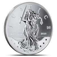 2025 1 oz Niue Silver Lady Justice Coin (Alpha Strike, BU)
