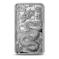 10 oz PAMP Suisse Good Luck Dragon Silver Bar (New w/ Assay)