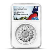 2025-P 1 oz Proof American Liberty Silver Medal NGC PF70 UCAM