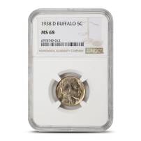 1938-D Buffalo Nickel NGC MS68