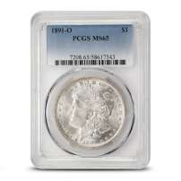 1891-O Morgan Silver Dollar Coin PCGS MS65