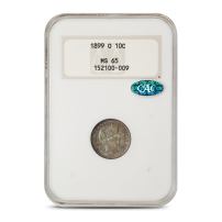 1899-O Barber Dime NGC MS65 CAC