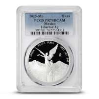 2025 1 oz Proof Mexican Silver Libertad Coin PCGS PR70