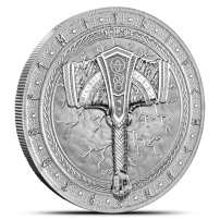 2025 1 oz Germania Mint Artefacts Mjölnir Silver Round (Capsule & CoA)