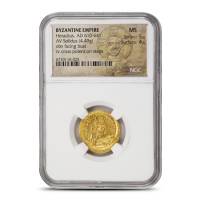Byzantine Empire Heraclius, AD 610-641 AV Solidus NGC MS