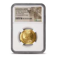 Byzantine Empire Constantine IX,AD 1042-55 AV Hist. Nomisma NGC MS