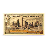 1 Dallas Fort Worth Texas Goldback Gold Note (New)