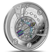 2025 10 Gram Proof Colorized Cameroon Silver Zodiac Signs Sagittarius Coin (Box + CoA, Pendent)