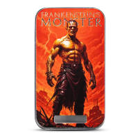 1 oz Colorized Scottsdale Monsters Collection Frankenstein's Monster Silver Bar (New)