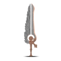 2.5 oz The Sword of Uriel Silver Bar (Pink Gold Gilded)