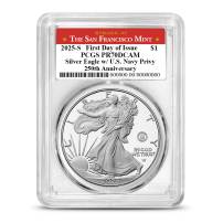 2025-S 1 oz Proof Navy Privy American Silver Eagle Coin PCGS PR70 DCAM FDOI