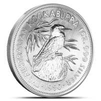 1990 1 oz Australian Silver Kookaburra Coin