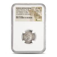 Roman Imperatorial Lollius Palicanus, 45 BC AR Denarius NGC Ch AU