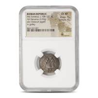 Roman Republic Mn.Fonteius, c.108-107 BC AR Denarius NGC Ch XF