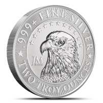 2 oz JM Bullion Eagle Silver Round (Reverse Proof-Like)