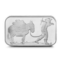 1 oz SilverTowne Retro Prospector Silver Bar (New)