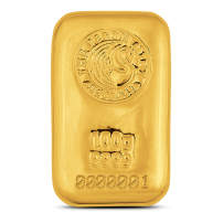 100 Gram Perth Mint Cast Gold Bar (New)