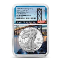 2025-S 1 oz Proof Navy Privy American Silver Eagle Coin NGC PF70 UCAM ER