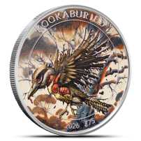 1 oz Colorized Zombucks World Kookaburied Silver Round (New)