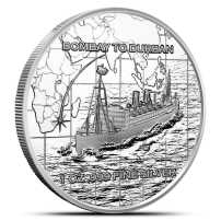1 oz S.S. Tilawa Shipwreck Silver Wreckage Round (New)