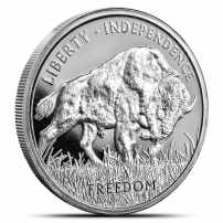 1 oz PAMP Suisse Silver Buffalo Round (Proof-Like, New)