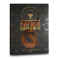 2020 2 x 1 oz Germania Beasts Fafnir Silver Space Red & Green Set (Gilded, Box + CoA)