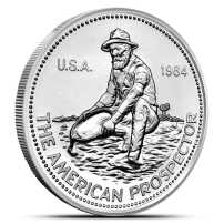 1 oz Engelhard Prospector Silver Round