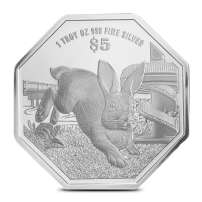 2023 1 oz Proof Singapore Silver Year of the Rabbit Coin