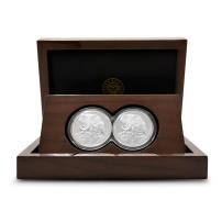 2024 Proof South African Silver Big Five Series III Elephant 2-Coin Set (Box + CoA)