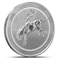 1 oz Scottsdale Mint Cowboy with Buffalo Privy Silver Round (Proof-Like)