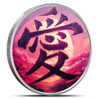 1 oz Colorized Scottsdale I Love You Silver Round (New)