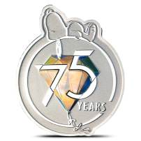 1 oz Peanuts 75th Anniversary Silver Round (BU, Box + CoA)