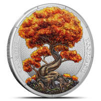 2025 1 oz Colorized Germania Yggdrasil Autumn Silver Round (Capsule + CoA)