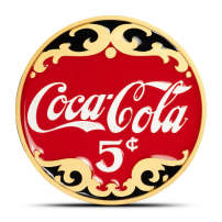 2 oz Enjoy Coca-Cola Silver Round (Enameled, High Relief)