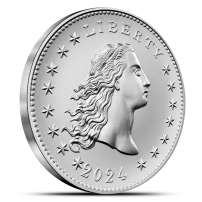 2024 1 oz US Mint 230th Anniversary Flowing Hair Silver Medal (Box + CoA)