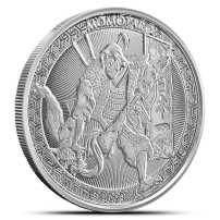 2020 1 oz Samoa Silver Momotaro and Demon Subdued in Ukiyoi Coin