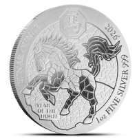 2026 1 oz Rwandan Silver Lunar Horse Coin (BU)