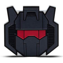 2025 1 oz Proof Colorized Niue Silver Grimlock Transformers Head Shaped Coin (Box + CoA)