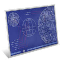 2025 1 oz Colorized Niue Silver Star Wars Blueprint Series Death Star Foil Coin (Box + CoA)