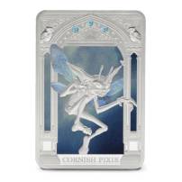 2025 1 oz Colorized Niue Silver Harry Potter Creatures Cornish Pixie Coin (Box + CoA)
