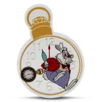 2025 2 oz Proof Colorized Niue Silver Alice in Wonderland White Rabbit Coin (Box + CoA)
