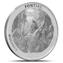 2025 1 oz Proof Native America the Beautiful Wisconsin Silver Coin (Box + CoA)