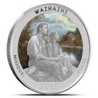 2025 1 oz Colorized Native America the Beautiful Missouri Silver Coin (Box + CoA)
