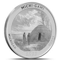 2025 1 oz Proof Native America the Beautiful Michigan Silver Coin (Box + CoA)
